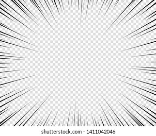 Speed Lines Manga Comic Effect On Stock Vector (Royalty Free) 2073621689