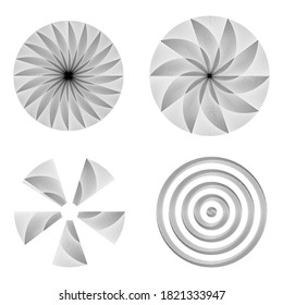 Radial speed Lines in Spiral Form for comic books . fireworks Explosion background . Vector Illustration . Starburst
 round Logo . Circular Design element . Abstract Geometric star rays . Sunburst .