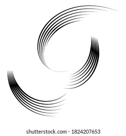 Radial speed Lines in Spiral Form for comic books . fireworks Explosion background . Vector Illustration . Starburst
 round Logo . Circular Design element . Abstract Geometric star rays . Sunburst .