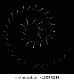 Radial speed Lines in Spiral Form for comic books . fireworks Explosion background . Vector Illustration .
 round Logo . Circular Design element . Abstract Geometric shape