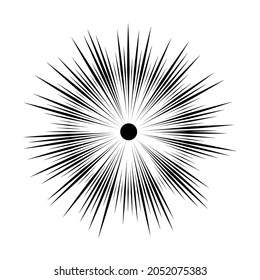 Radial speed Lines in Spiral Form for comic books . fireworks Explosion background . Vector Illustration . Starburst
 round Logo . Circular Design element . Abstract Geometric star rays . Sunburst .