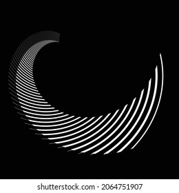Radialgeschwindigkeits-Linien in Spiralform für Comics . Feuerwerk Explosionshintergrund . Vektorgrafik . Starburst
 rundes Logo. Circular Design Element. Abstrakte geometrische Sternchen . Sonnenbrand.