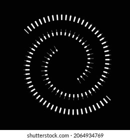 Radial speed Lines in Spiral Form for comic books . fireworks Explosion background . Vector Illustration . Starburst
 round Logo . Circular Design element . Abstract Geometric star rays . Sunburst .