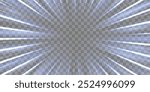 Radial speed rays, light neon flow, zoom in motion effect, blue glow speed lines, colorful light trails, perspective stripes. Abstract background, vector illustration.