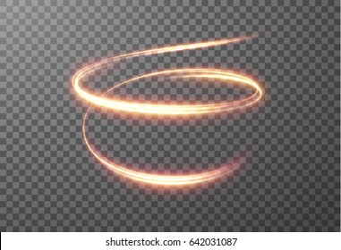 Radial spiral shining transparent fire glowing ring effect. Vector eps10.