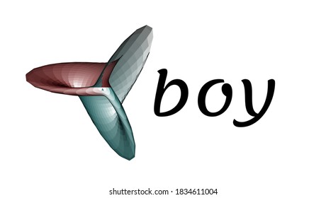 Radial spiral windmill fan logo on white background