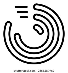 Radial Stacked Bar Icon Element For Design
