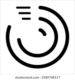 Radial Stacked Bar Icon Element For Design