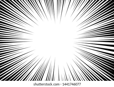 Radial Stripes Abstract Background.Text frame in manga and anime comics.vector Illustration.