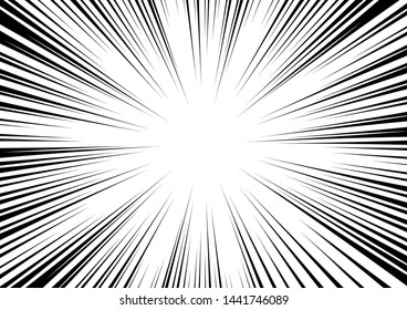 Vector Comic Book Speed Lines Background Stock Vector (Royalty Free ...