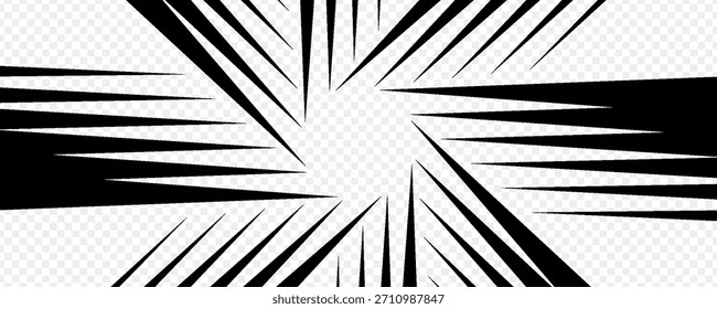 Radial Stripes Abstract Background.Text frame in manga and anime comics.vector Illustration.