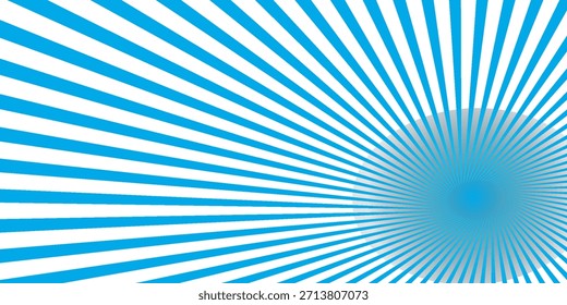 Radial Stripes Abstrakter Hintergrund.Textrahmen in Manga und Anime-Comics.Vektorgrafik.