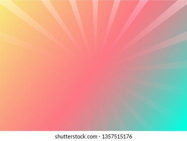 Radial stripes background. Trendy red and white striped background. Soft backdrop with gradient for wallpaper, cover and banner template. Light line, abstract ray burst. Vector illustration art