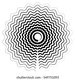 Radial style vector element