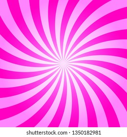 Radial sunburst background pink