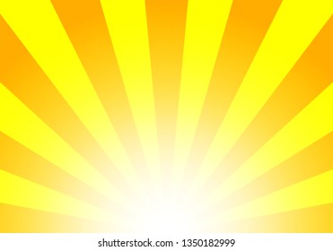 Radial sunburst background yellow