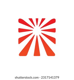 Radian sparkle heating vector logo design