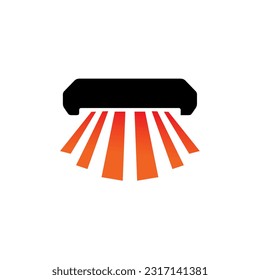 Radian sparkle heating vector logo design