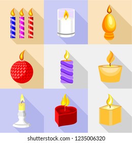 Radiance icons set. Flat set of 9 radiance vector icons for web isolated on white background