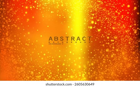 Radiant Abstract Background with Golden Sparkles and a Gradient of Fiery Orange and Warm Yellow Hues Creating a Dynamic and Energetic Atmosphere