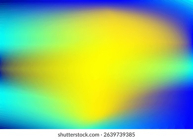 Radiant Abstract Gradient With Vibrant Yellow and Blue Color Accents