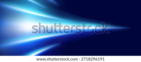 Radiant blue neon light burst effect