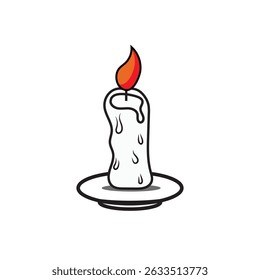 The Radiant Candle: A solitary candle glows brightly, its flame casting dancing shadows, symbolizing warmth, hope, and the passage of time.