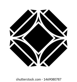 Radiant diamond icon. Square gemstone linear style sign for mobile concept and web design. Precious stone, gem outline vector icon. Symbol, logo illustration. simple Vector graphics