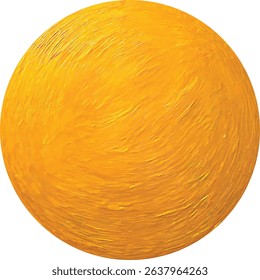 A radiant golden sphere with swirling oil-paint texture, rendered in vector format for a smooth, elegant, and scalable design. The rich brush strokes add a luxurious, artistic touch.