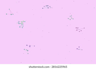 Radiant Groovy Constellation Sparkle Seamless Abstract Pattern Illustration 2