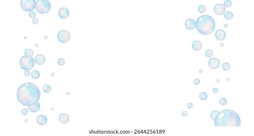 Radiant, iridescent soap bubbles floating gracefully, reflecting dazzling hues. A mesmerizing, dreamy aesthetic perfect for backgrounds, creative designs, and vibrant visual projects.
