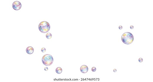 Radiant, iridescent soap bubbles floating gracefully, reflecting dazzling hues. A mesmerizing, dreamy aesthetic perfect for backgrounds, creative designs, and vibrant visual projects.