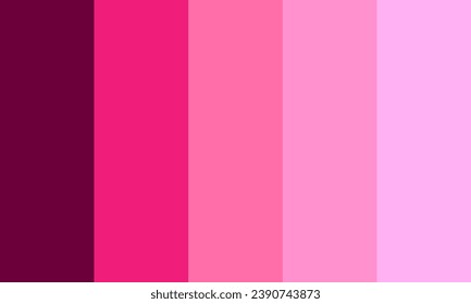 Radiant and Lovely Raspberry Jam Color Palette Vector Illustration