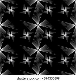 Radiant pattern in the lines, elegant background, seamless vector.