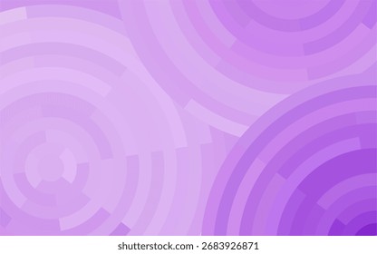 Fondo de círculos concéntricos púrpura radiante. Patrón circular de mosaico para el Diseño gráfico.

