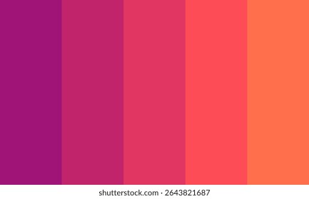Radiant Purple and Orange Sunset Color Palette