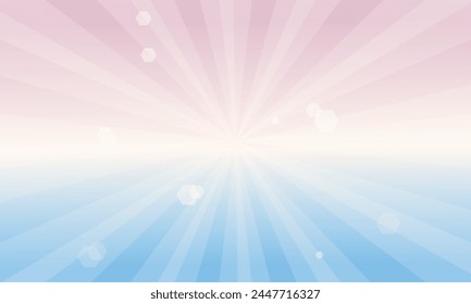 Los radiantes rayos de un atardecer rosa se extienden sobre un océano tranquilo, invocando un sentido de paz y la belleza de la naturaleza