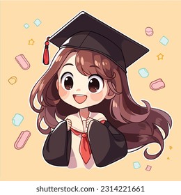 Radiant and Ready: A Girl's Graduation Glow