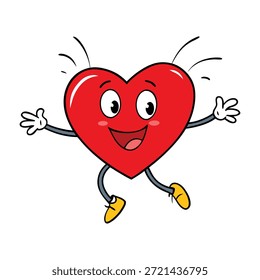 Un radiante corazón rojo se eleva, brillando con una luz vibrante, dejando un rastro de calidez y pasión mientras flota libremente, capturando la esencia ardiente del amor en movimiento.
