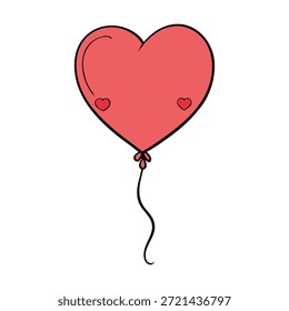 Un radiante corazón rojo se eleva, brillando con una luz vibrante, dejando un rastro de calidez y pasión mientras flota libremente, capturando la esencia ardiente del amor en movimiento.
