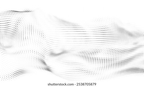 Radiant Retro Halftone Dot Pattern with Circular Gradient Explosion Design on Transparent Background, Perfect for Banners, Covers, and Decorative Elements