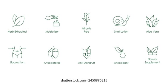 Radiant Revival: A Comprehensive Vector Icon Collection for Holistic Skincare Enthusiasts