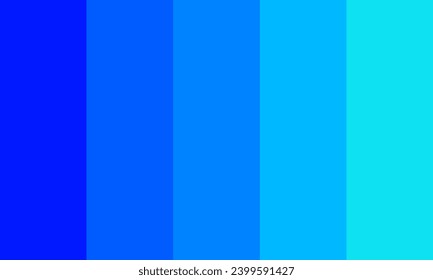 Radiant Sea Blues Color Palette Vector Illustration