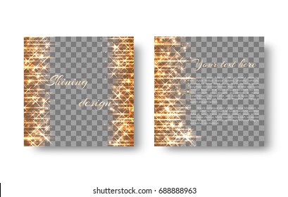 Radiant shimmering sequins for decorating a New Year's background for a greeting card.