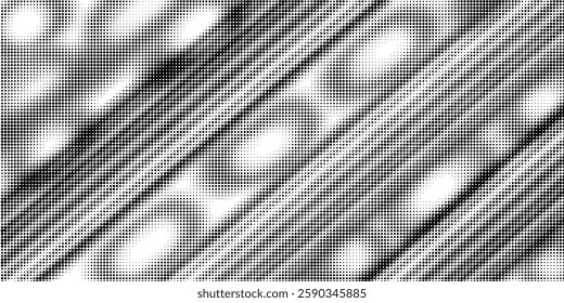 Radiant Starburst Dot Pattern – Modern Halftone Abstract Artwork for Wall Decor