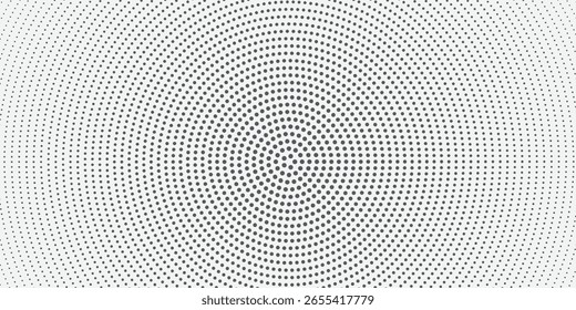 Patrón de punto de estallido radiante – Moderno Halftone Abstractas arte para la decoración de la pared