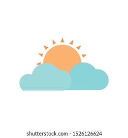 radiant sun isolated icon vector illustration design
