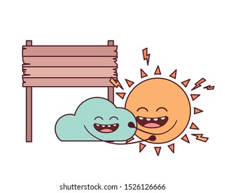radiant sun kawaii isolated icon vector illustration design