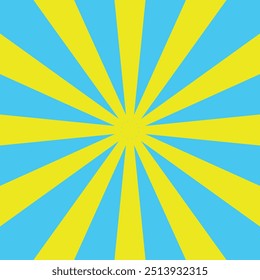 Radiant Sunburst Blue Background Wallpaper  for Vibrant Designs
