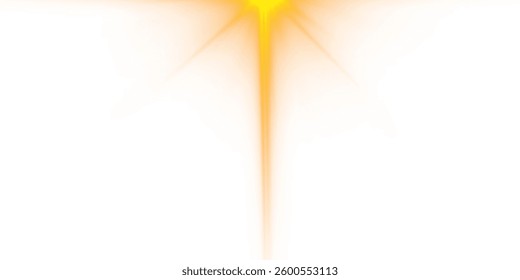 radiant sunlight effect with glowing rays, sparkling bursts, and lens flares. Perfect for Christmas designs, solar energy visuals, abstract backgrounds, and magical light effects. Vector illustration